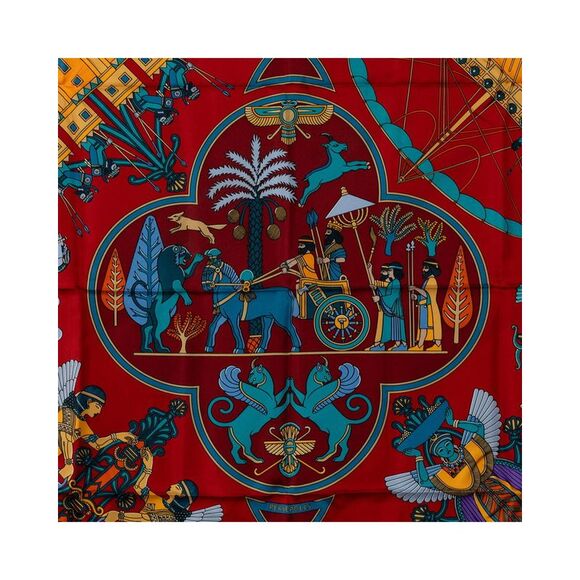 Pre Loved Hermes Silk Persepolis Scarf with  Carre Design - Excellent Condition - Picture 3 of 6